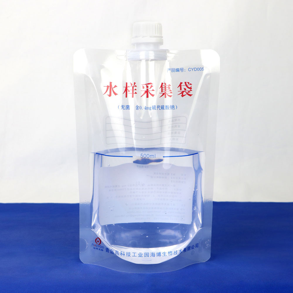 青岛海博  CYD005 无菌水样采集袋 (含0.4mg硫代硫酸钠)(500ml)