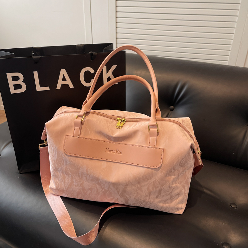 Travel Bag for Women, High-Looking Velvet Luggage Bag, New Shoulder Crossbody Handbag, Short-Distance Outdoor Sports Fitness Bag