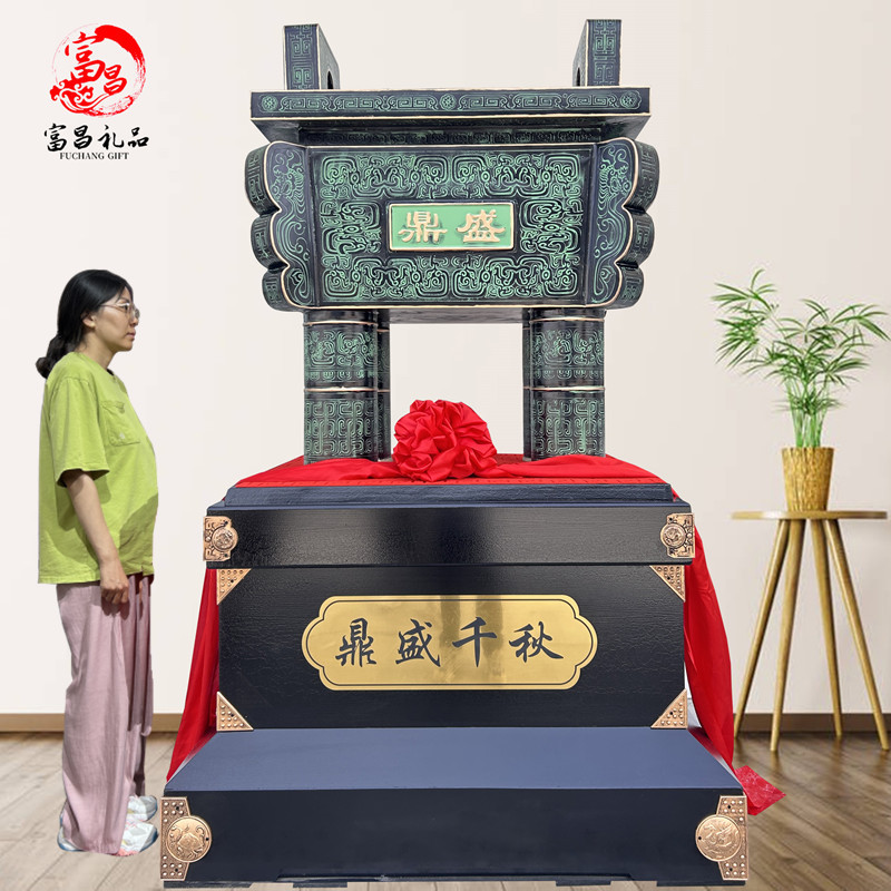 纯铜司母戊鼎办公室大厅工艺品鼎盛千秋公司开业乔迁庆典礼品摆件