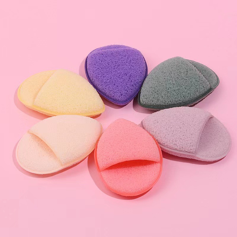 Spot wholesale Drop Glove plane Powder puff Wash flapping Wet and dry Dual use clean Remove makeup Lazy person powder puff