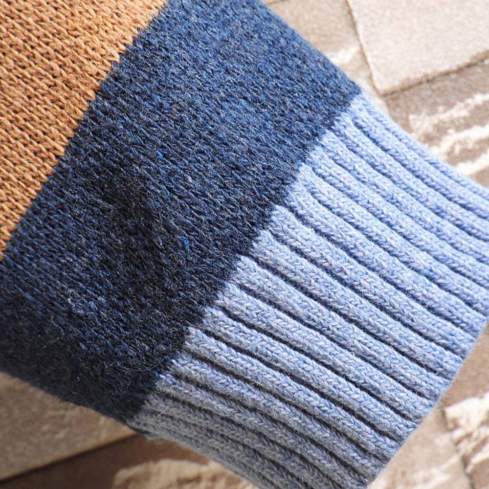 Cardigan col V pour homme – Tricot léger coupe décontractée (rouge/jaune, S-3XL)_voghion.com