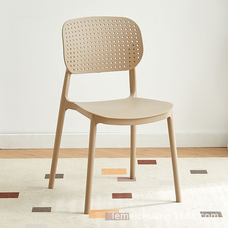 Plastic Chair Nordic Restaurant Thickened Backrest Chair Home Dining Table Chair Commercial Dining Chair Modern Simple Stool