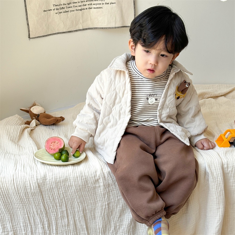 Ropa para niños de calidad Youhe, estilo de invierno para niños, chaqueta abrigada acolchada de algodón, ropa exterior acolchada, abanico de moda, bebés y niños al por mayor