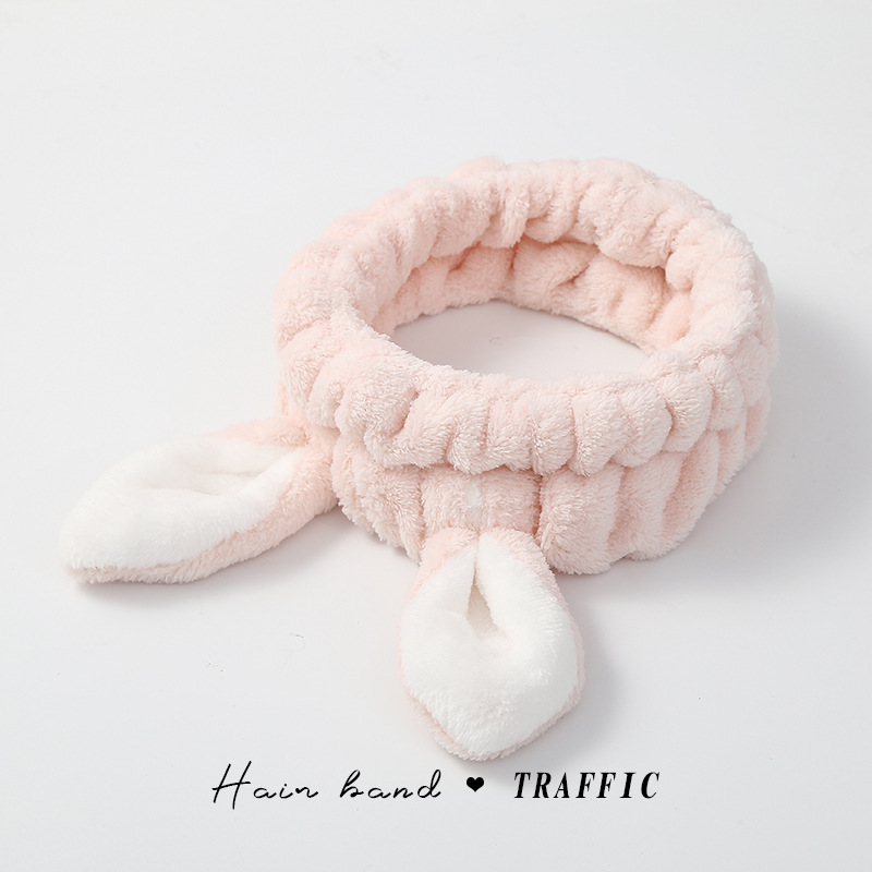 Máscara especial de banda de cabello de restricción simple de banda de cabello de lavado de la cara de mujer pinza de cabello rojo en línea 2025, nuevo toque de cabello otoño invierno