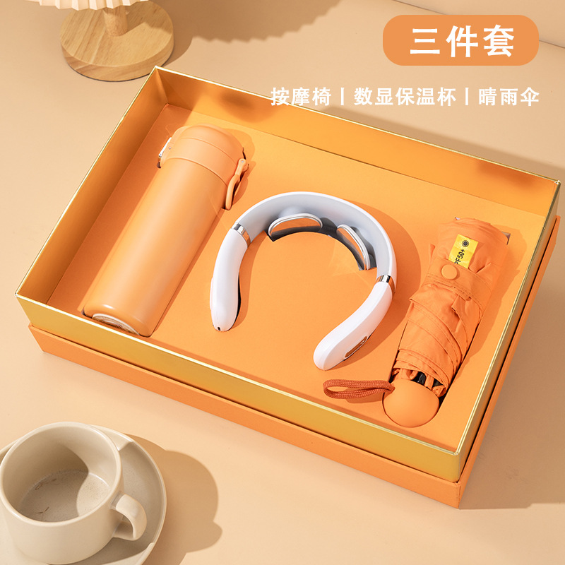 Taza de café, paraguas, caja de regalos, regalos empresariales, empleados de clientes prácticos.