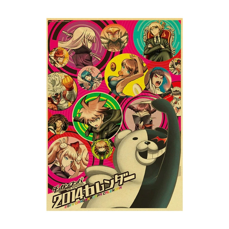 [亚马逊速卖通日本动漫Danganronpa 装饰画帆布画芯海报]