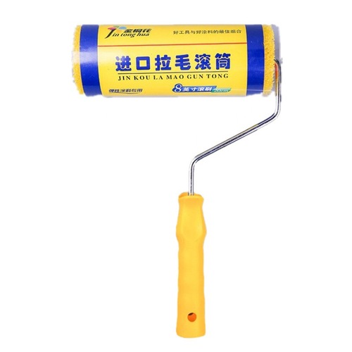 Napped roller brush sponge embossed raffia large flower small flower elastic yellow paint tool brush nap brush