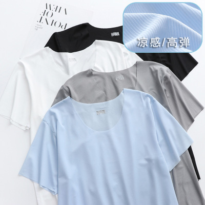 新款短袖T恤男士寬松半袖夏季休閑運動大碼潮流上衣男裝體恤批發