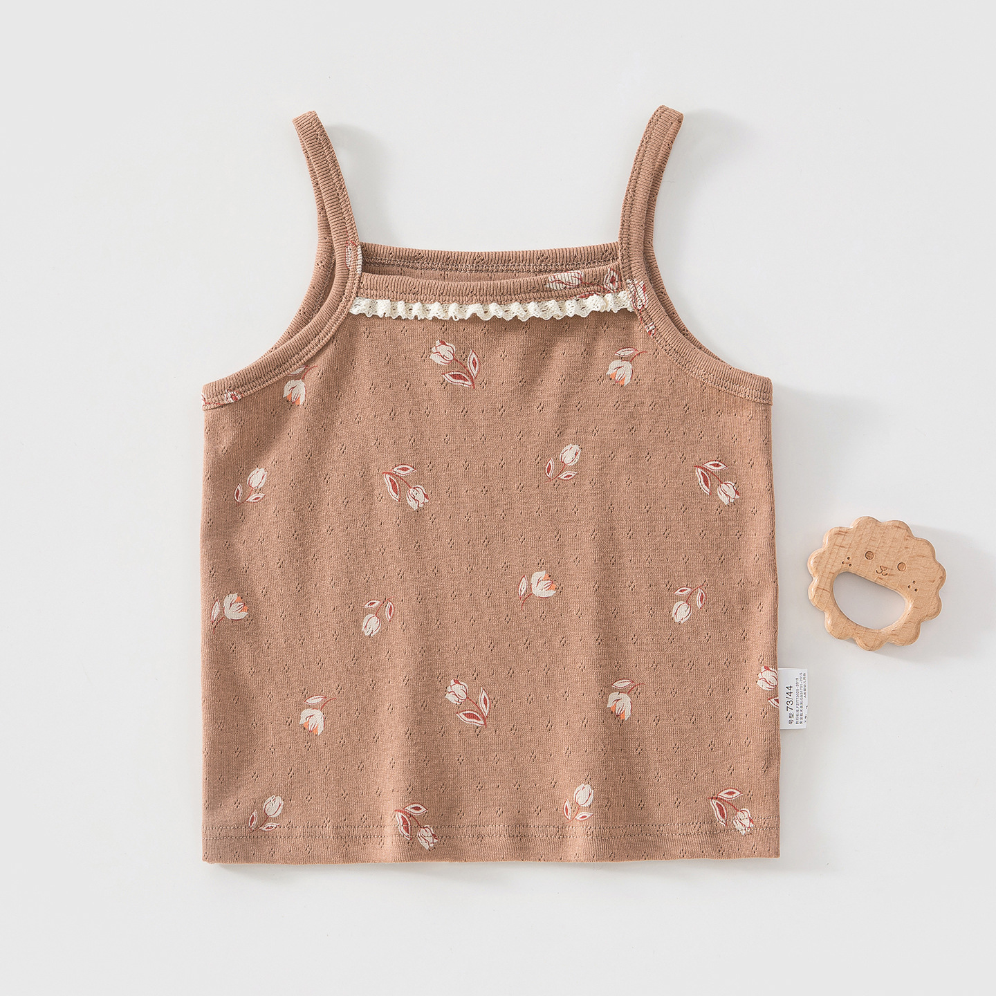 2026 verano primavera y verano niñas exquisita chaleco de cabina de algodón para bebés flores delgadas chaqueta delgada dulce ropa para el hogar