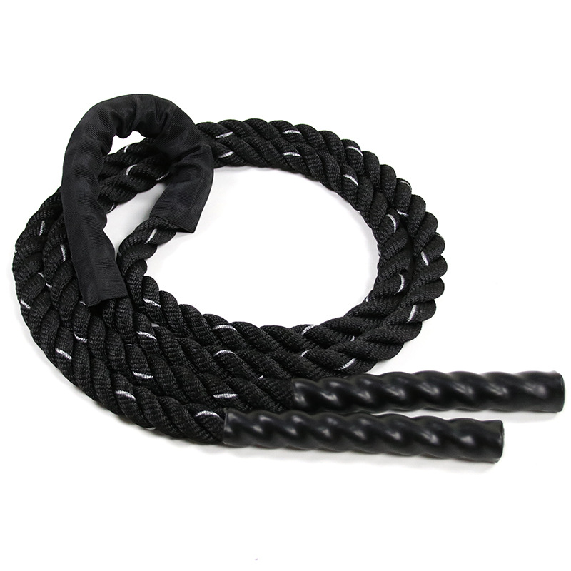 健身负重跳绳 体能肌肉核心训练家用户外甩绳重型跳绳