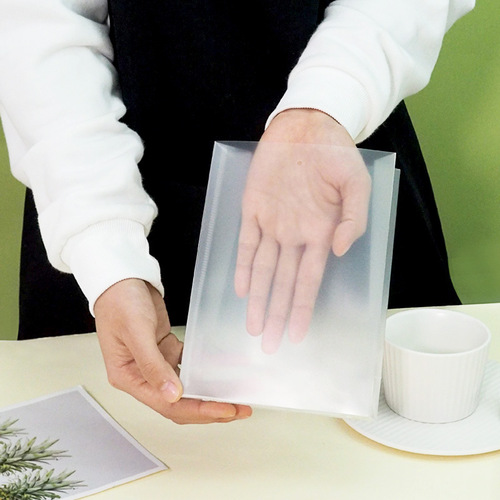 Cookie packaging bag with flower cartoon header, cute handle bag, transparent self-sealing snowflake cracker box