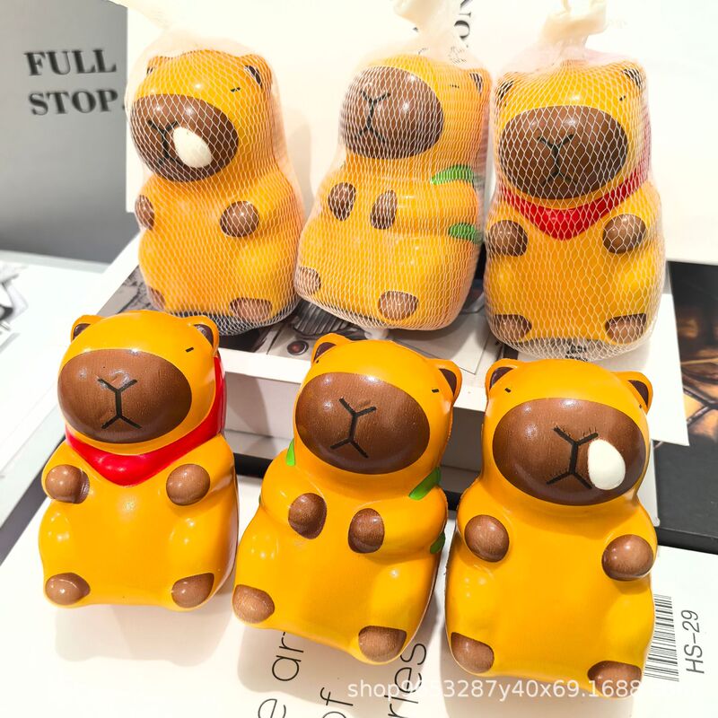 Internet Red Explosion PU Toy Kappi Bala Kneading Music Slow Rebound Decompression Toy Cute Puffer Dolphin Children's Decoration Gift