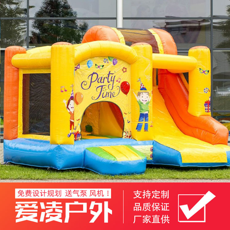 ILinkout niños alegría castillo inflable trampolín tobogán castillo travieso material de PVC fabricación de juguetes de Guangzhou