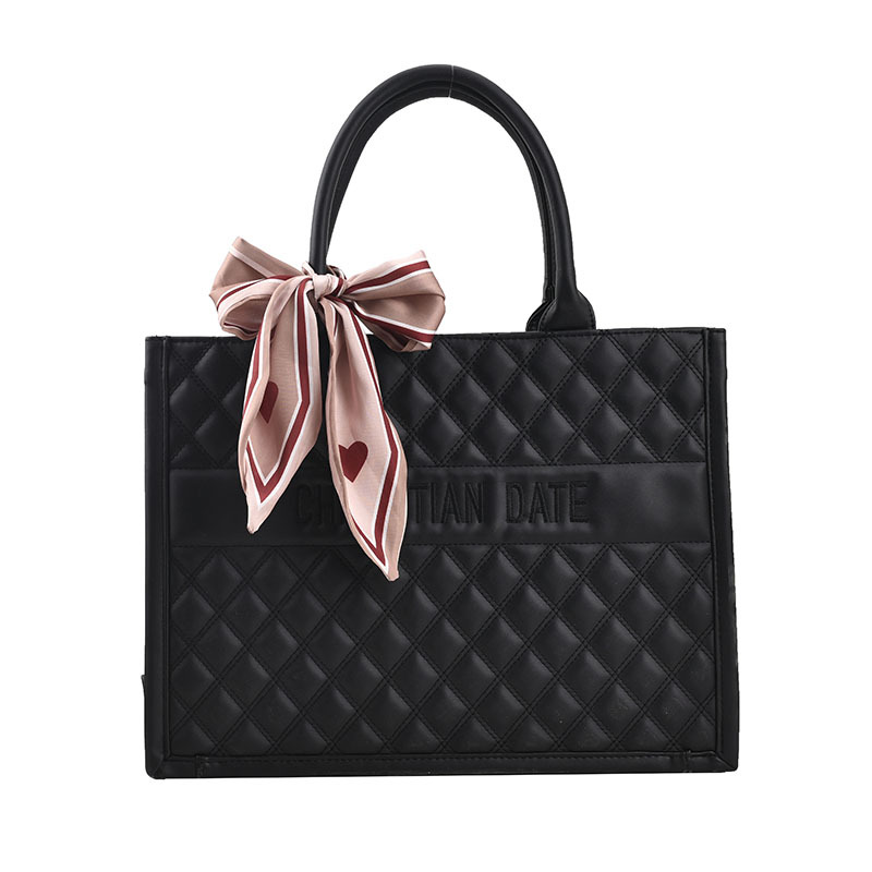 Bolsos para mujer 2024, nuevo estilo, bolso de mano con diseño de rombos, gran capacidad, bolso tote de color liso, texturizado, moderno, bolso bandolera.