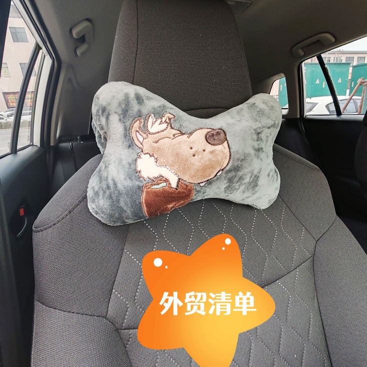 Reposacabezas de coche lobo