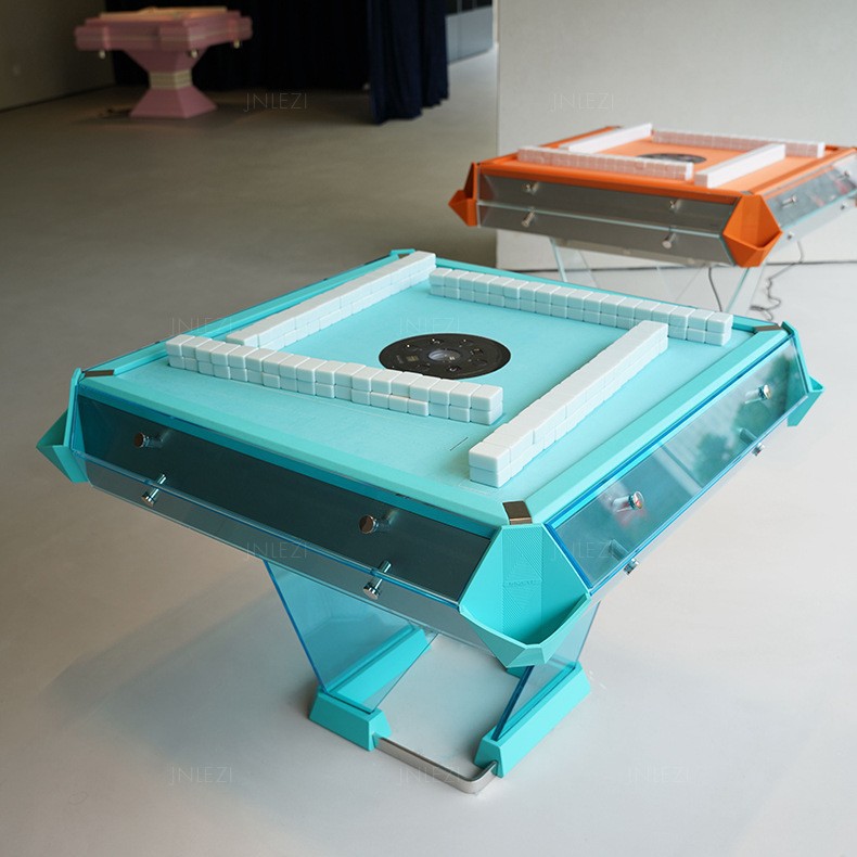 Máquina de mahjong, sala de ajedrez y cartas eléctrica automática, club club, mesa de mahjong, mesa de gorrión doméstico, acrílico