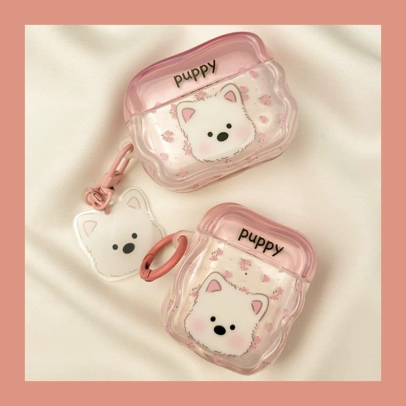Pink Floral West Highland Puppy Airpodspro 1St Generation 2Nd Generation 3Rd Generation 4Th Generation Apple Bluetooth Headphone Case Protective Cover Pink Floral West Highland Puppy Airpodspro 1St Generation 2Nd Generation 3Rd Generation 4Th Generation Apple Bluetooth Headphone Case Protective Cover