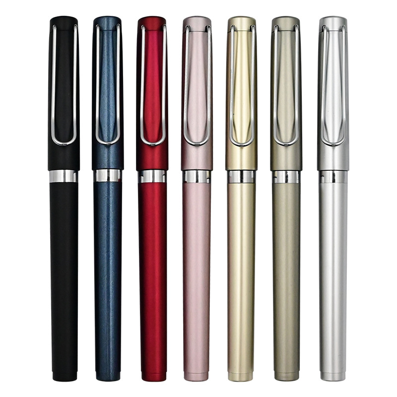 (2개) 고급 광고용 펜 사용자 정의 로고 서명 선물 비즈니스 펜 무거운 느낌 중립 펜 사무용품 펜 인쇄 가능