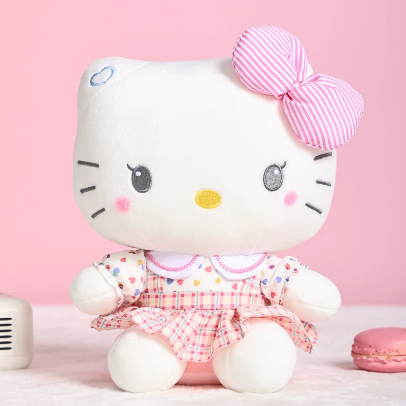 Hello Kitty, Hello Kitty, джинсовая юбка, плюшевая кукла, бархатная игрушка