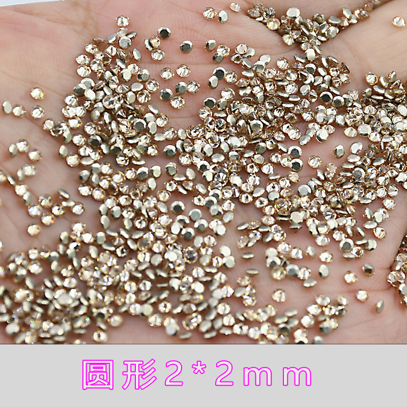 5A 샴페인 지르콘 라운드 2*2mm--9*