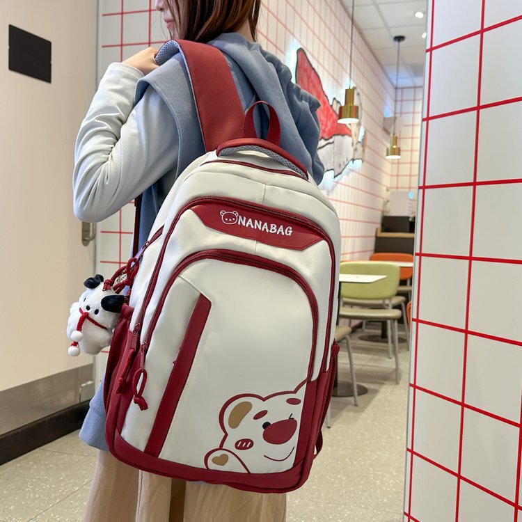 Factory direct autumn unisex large-capacity lightweight school bag for campus commuting and casual use, stylish backpack Factory direct autumn unisex large-capacity lightweight school bag for campus commuting and casual use, stylish backpack