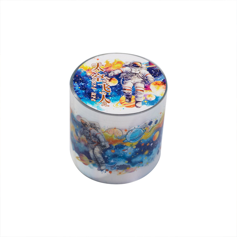 Un buen día, cinta PET Star River caliente serie cosmos cuentas de mano DIY material decoración cinta de paisaje