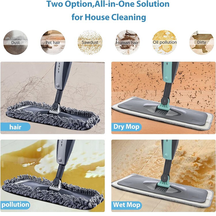 Suitable for Various Spray Mop Sticky Flat Mop Replacement Cloths for Household Floor Dry and Wet Use Suitable for Various Spray Mop Sticky Flat Mop Replacement Cloths for Household Floor Dry and Wet Use