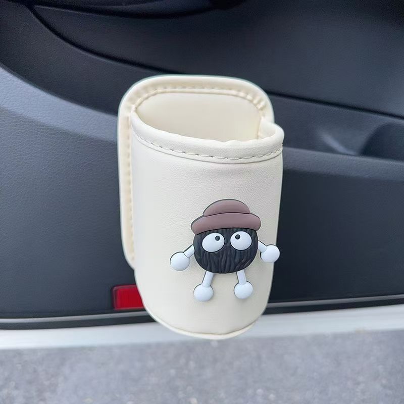 Cute Car Cartoon Water Cup Holder Seat Back Hook Car Electric Vehicle Motorcycle Storage Rack