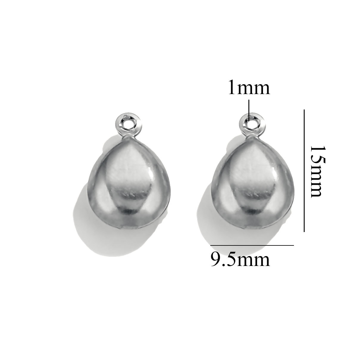 Conchas marinas transfronterizas de acero inoxidable chapado en oro 18K amor pequeño colgante pulsera joyería DIY colgante hecho a mano al por mayor