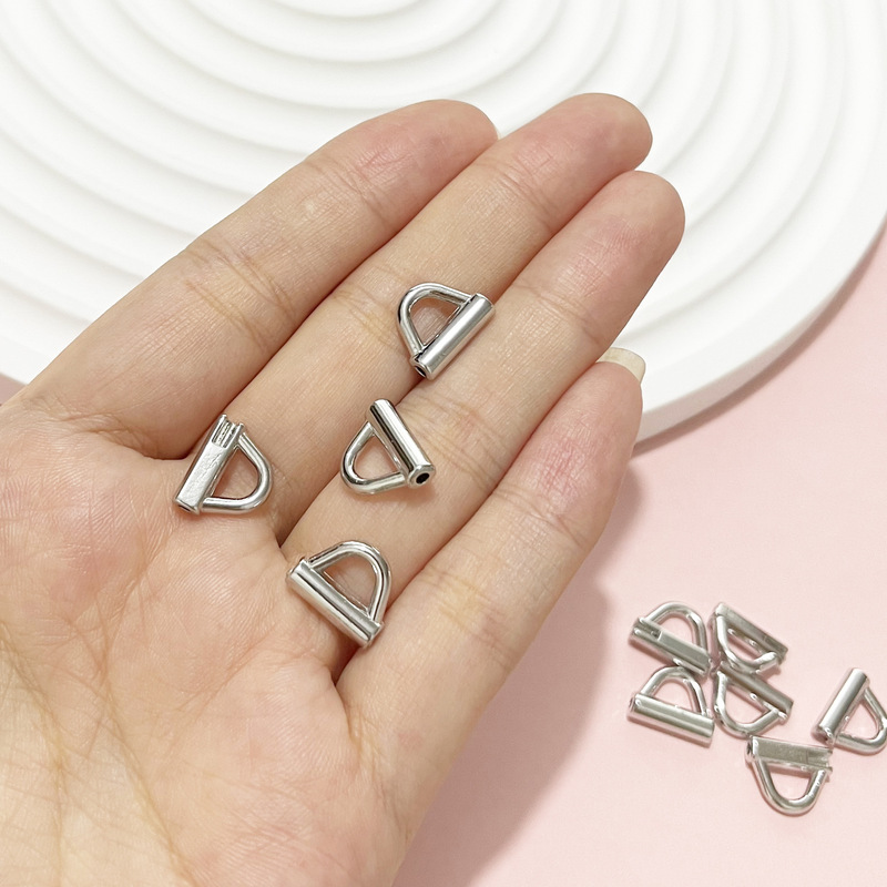 Jewelry Watch Strap D-Shaped Connector Suitable for Handmade Watch Straps DIY Xiaomi Huawei Watch Universal Alloy Connector