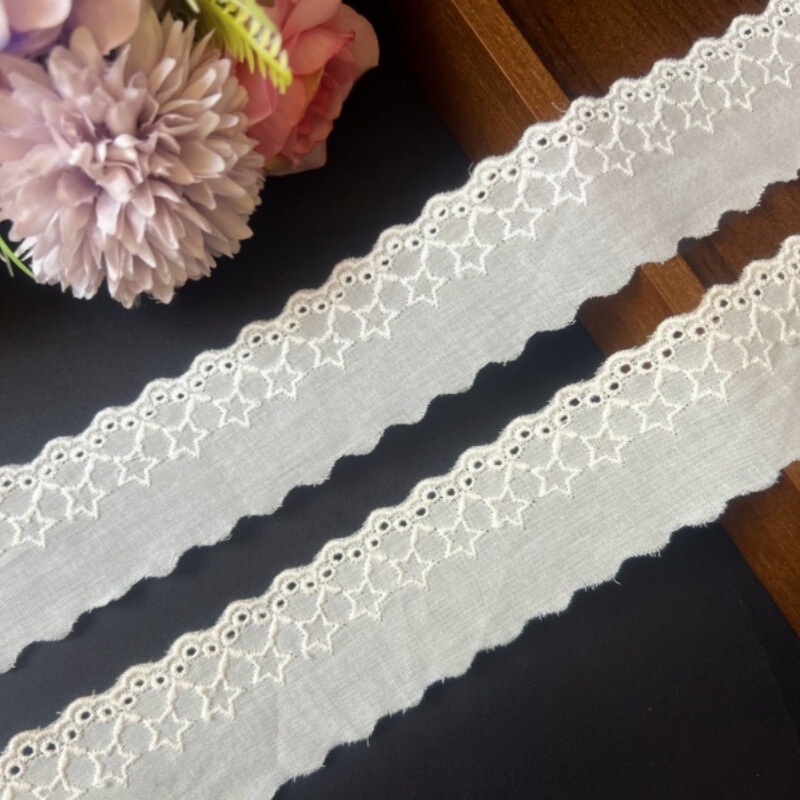 Tianteng's New Star Style Cotton Embroidered Fabric Lolita Lace Clothing Accessories Pet Clothing Strips Tianteng's New Star Style Cotton Embroidered Fabric Lolita Lace Clothing Accessories Pet Clothing Strips