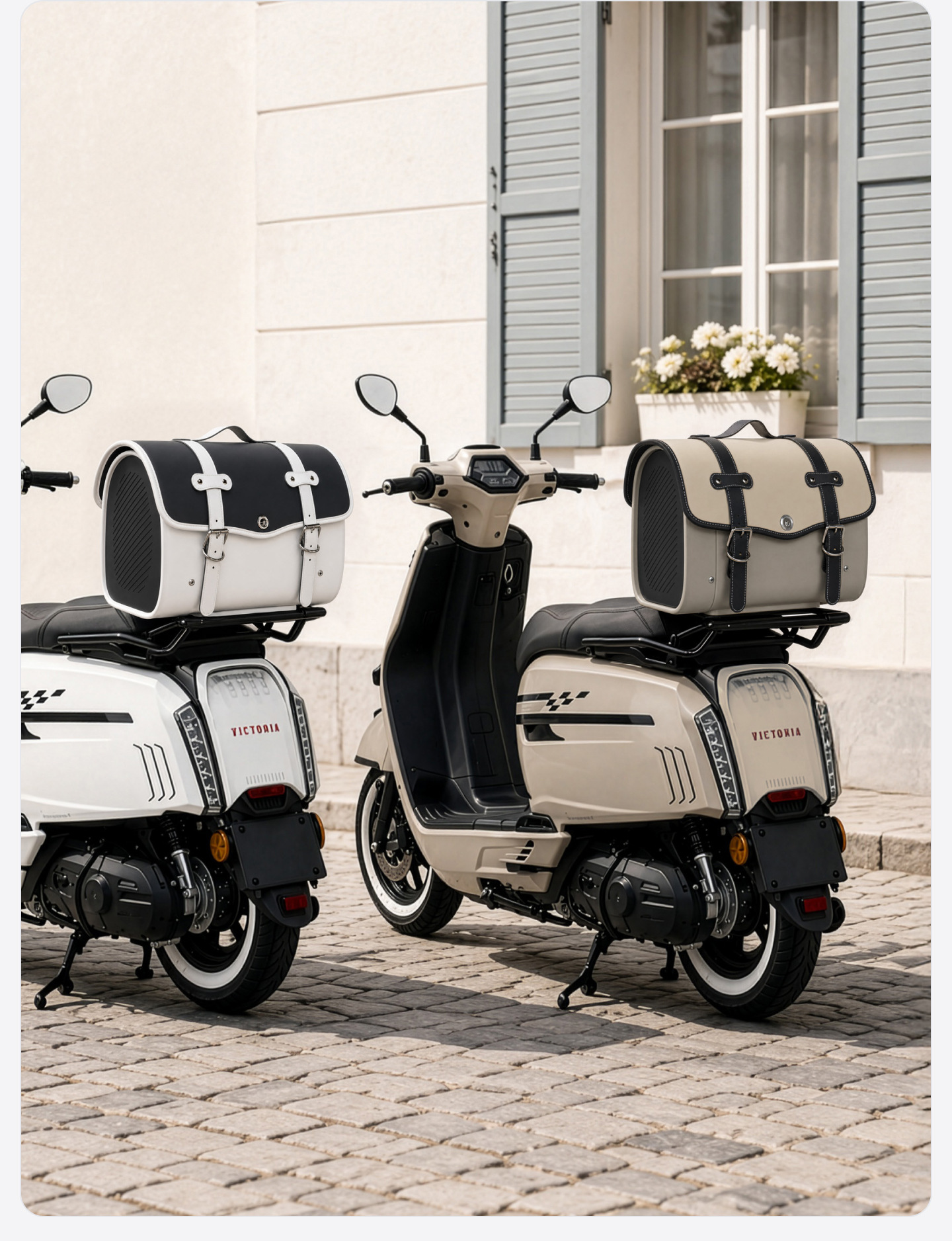 Motorcycle trunk, retro large-sized luggage suitable for Niu Nine electric scooter, universal tail bag