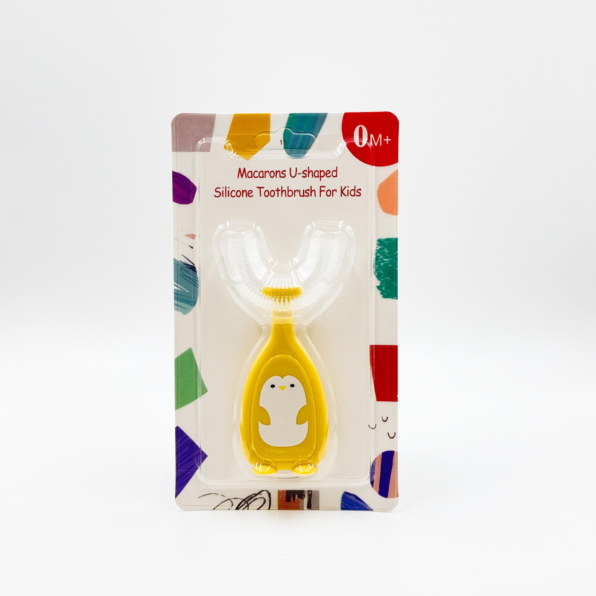 Nuevo cepillo de dientes manual infantil en forma de U cepillo de dientes de silicona bebé bucal limpieza oral manual en forma de U