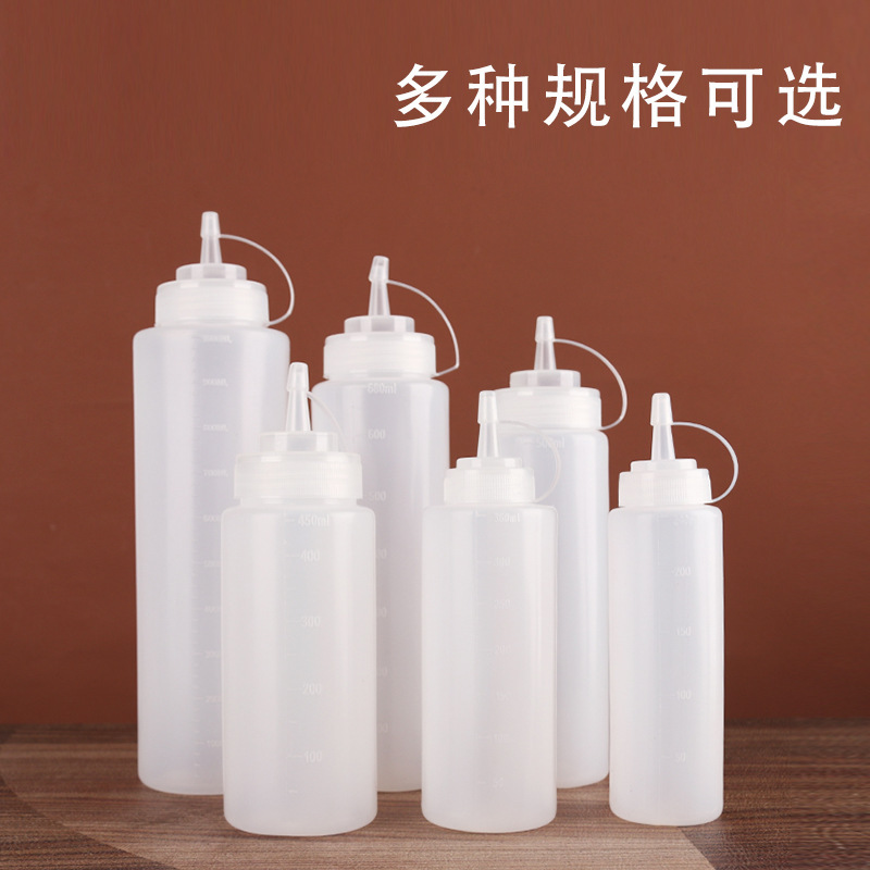 批发加厚尖嘴挤酱瓶番茄酱瓶沙拉挤酱瓶塑料挤压式调料瓶家用油壶|undefined