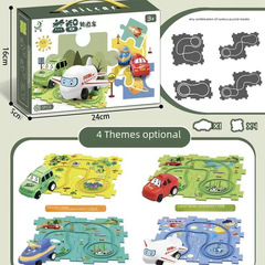 Children's Educational Assembly Track Car DIY Electric Car Track Multi-Scene Free Combination Puzzle Toy