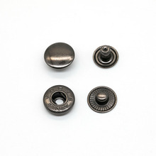金属钮扣服装辅料羽绒服圆形子母扣暗按纽扣塑料铁青古四合扣铜制