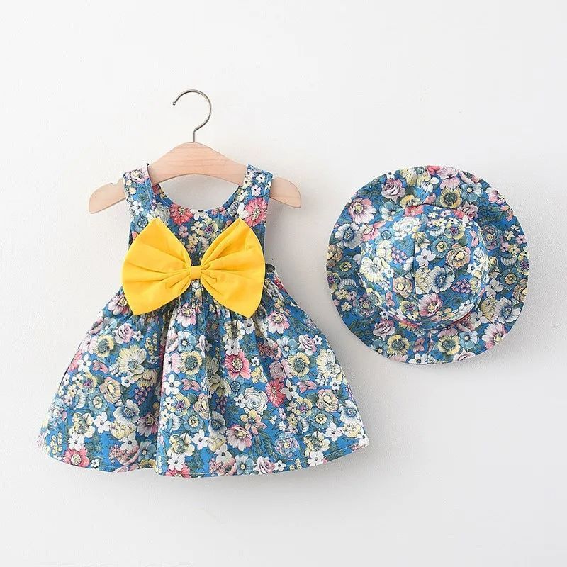 Summer slip dress with bow