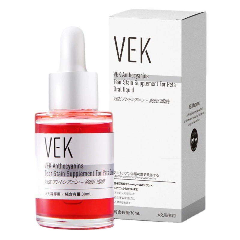 VEK Pet Tears Жидкость для полости рта Кошки и собаки Медведи Beaumi Garfield Жидкость для удаления чешуи вокруг глаз 30 мл