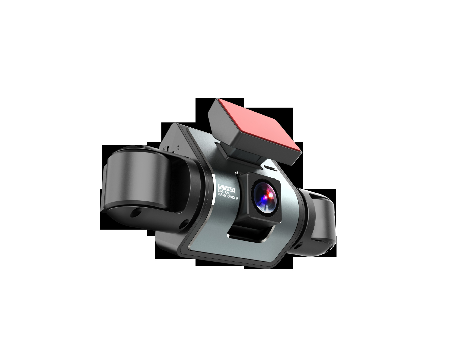 Four-way dashcam with front and rear dual recording plus four lenses for left and right blind spots, high-definition night vision and reversing camera