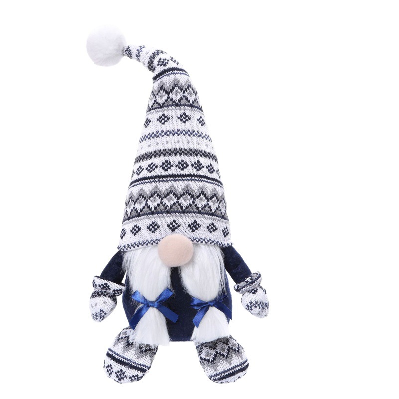 Nuevos artículos de decoración de Navidad, bolsa de regalo, trineo, muñeca sin rostro, bolso trasero europeo y americano, muñeca enana de lana image 1