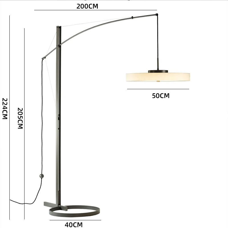 Lámpara de pie nórdica minimalista para sala y hotel, diseño moderno de alta gama