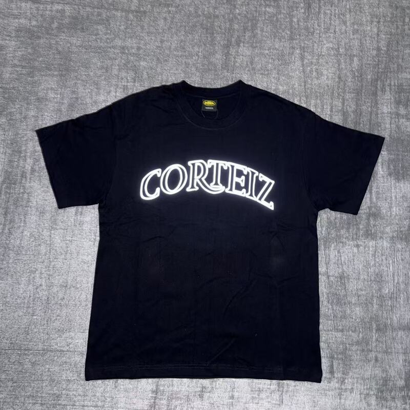 欧米のニッチなトレンドブランド、タイマー柄プリントが人気の万能半袖Tシャツ、夏らしいゆったりとしたカジュアルな半袖|undefined