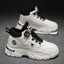高帮马丁靴男鞋秋季新款工装鞋子男士潮流百搭厚底运动鞋休闲短靴