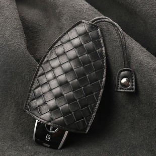 Pull-Out Key Bag 2025 New Style Women's and Men's Genuine Leather Key Cosmetics Bag Car Key Protective Cover Universal