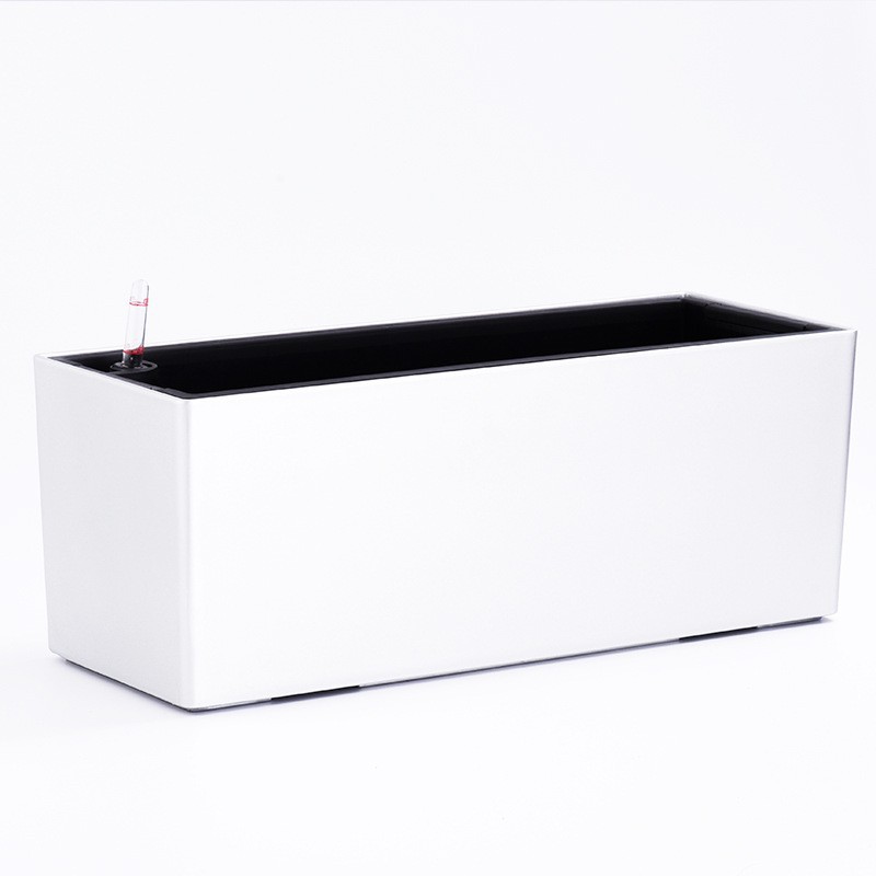 Laizhixiu perezoso maceta rectangular pintura resina balcón automático absorbente plástico perezoso maceta al por mayor