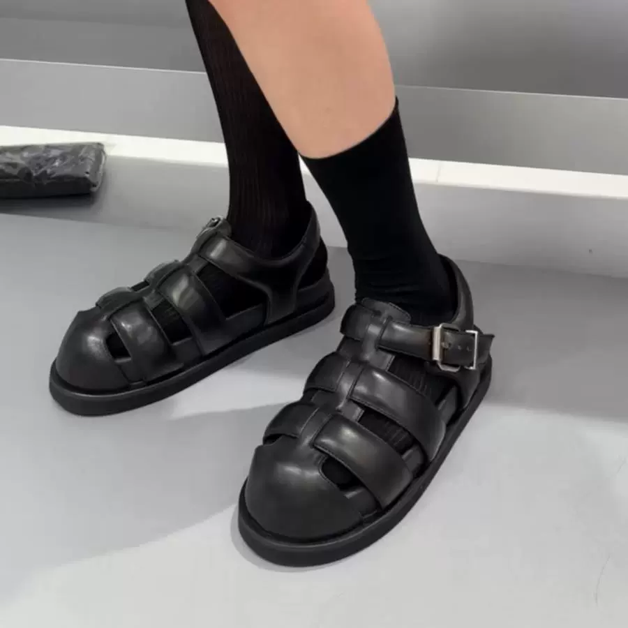 Европейская станция Европейские женские туфли 2024 новый воловьей кожи английский стиль