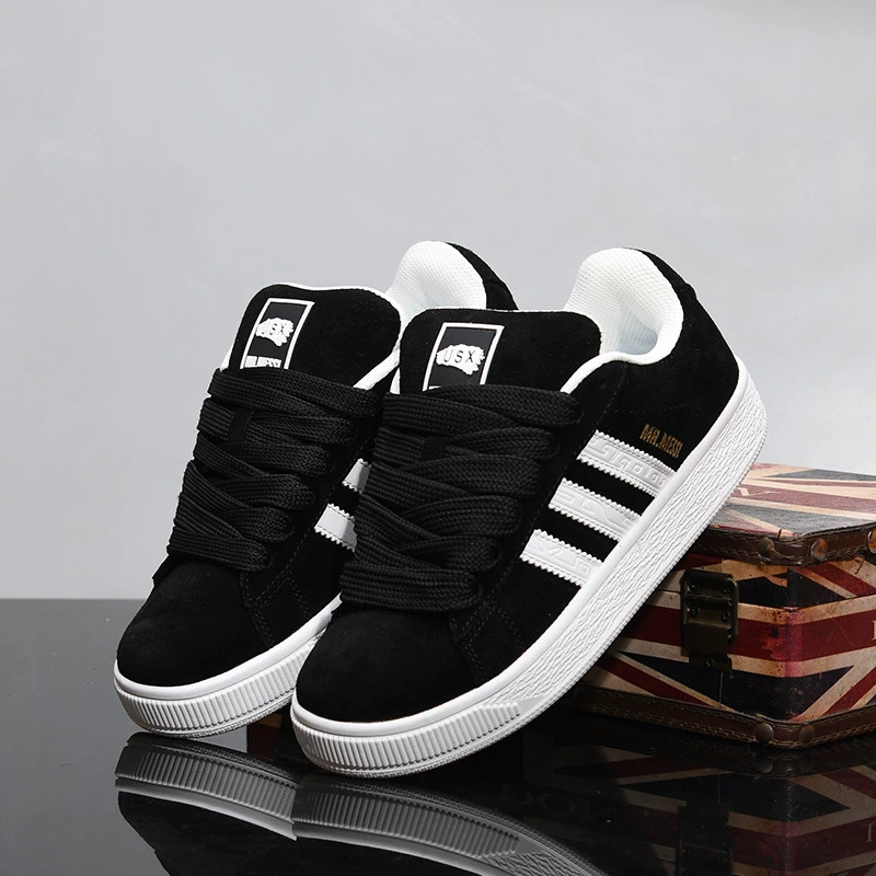 Кожаная хлебная обувь немецкая тренировка обувь мужская повседневная спортивная женская обувь с большим языком противоскользящая тройная планка MY8810