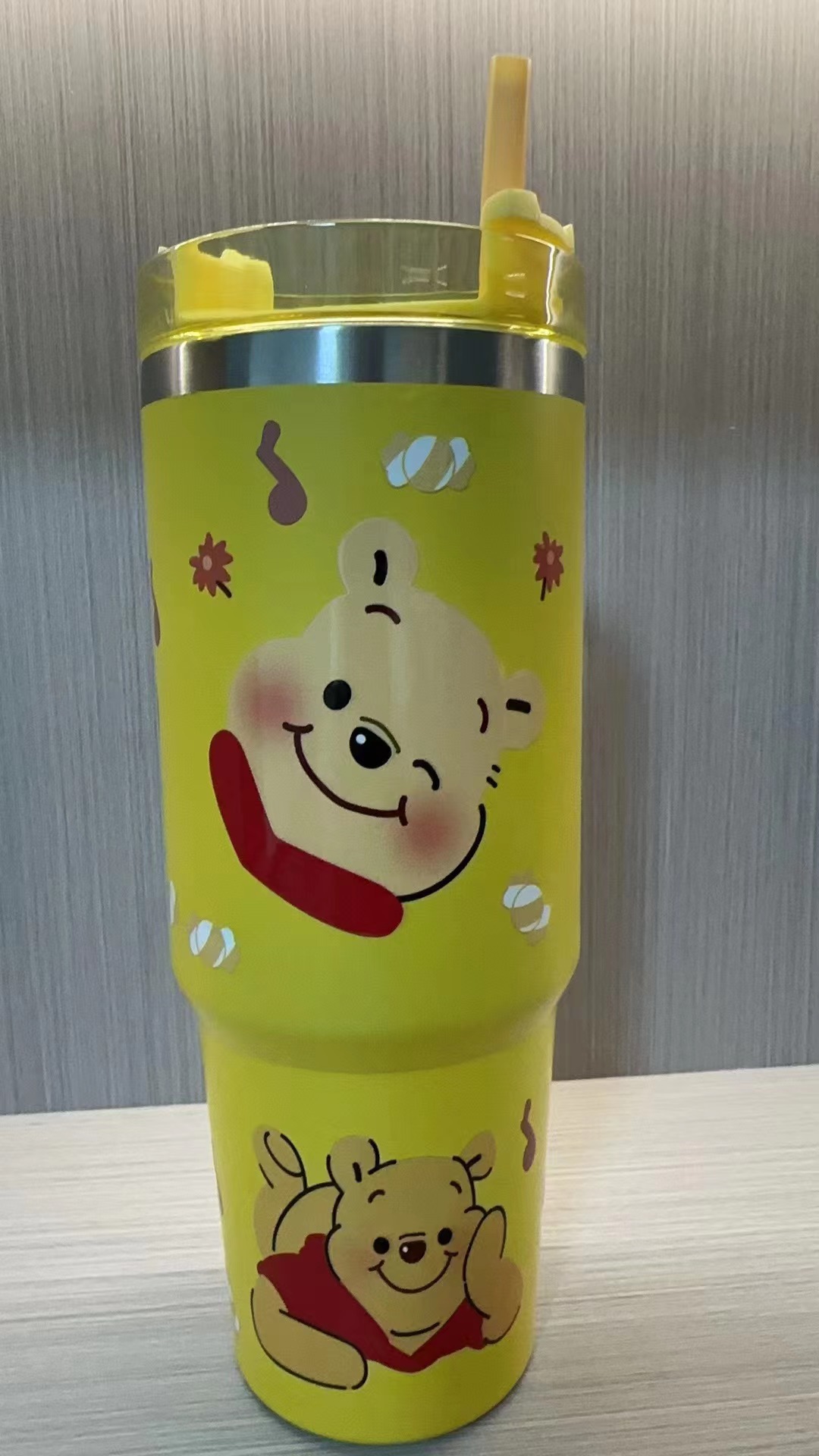 Nuevo patrón de dibujos animados taza de helado 30oz taza de coche taza de café con aislamiento al vacío de acero inoxidable 304