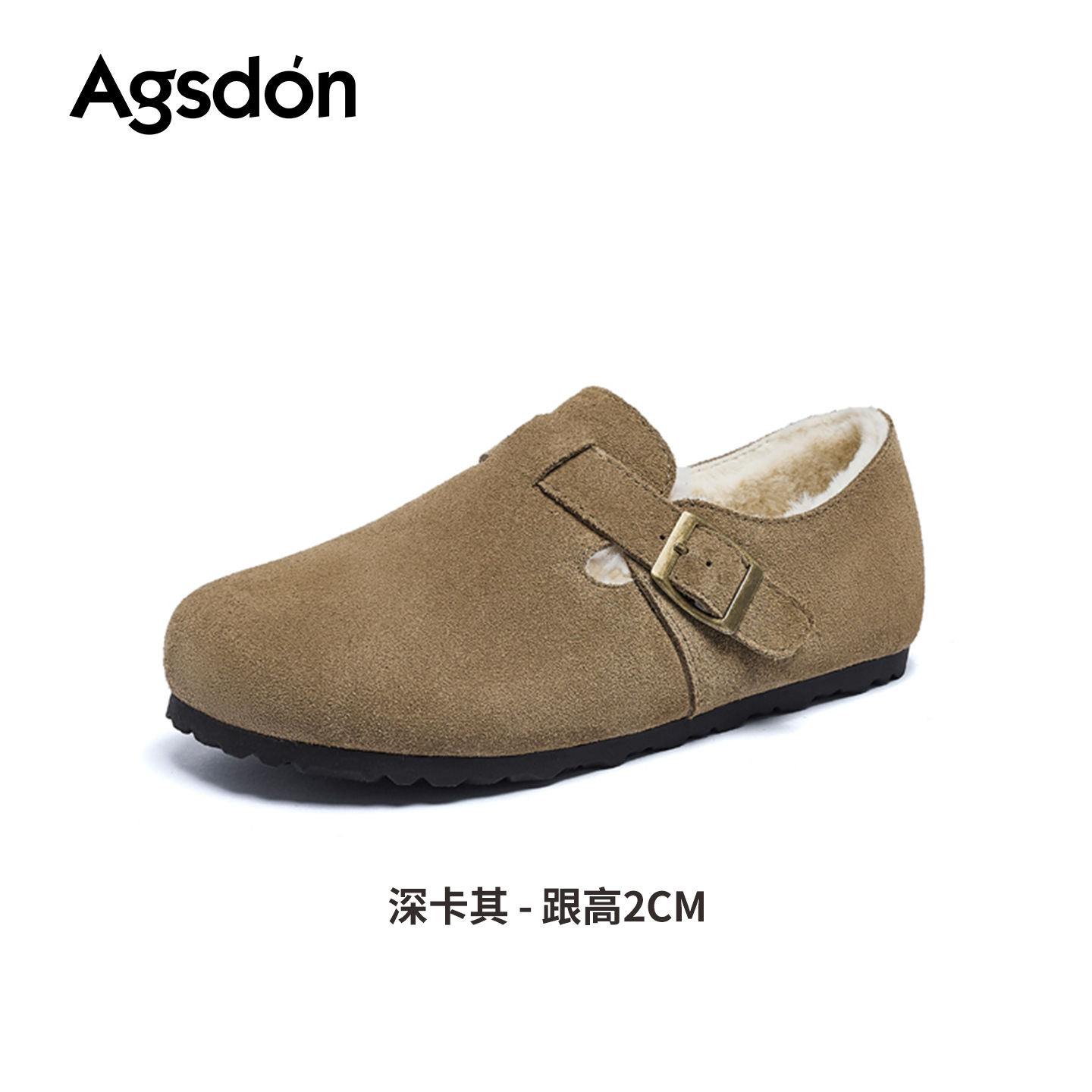 Augu Lion Deng Xiaoping Boccan zapatos de invierno para mujeres 2025 nuevo todo incluido con suela gruesa botas de nieve bajas