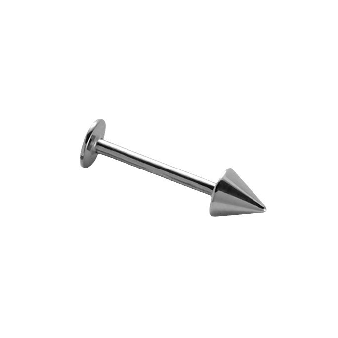 Labret stud lip piercing jewelry styling detail
